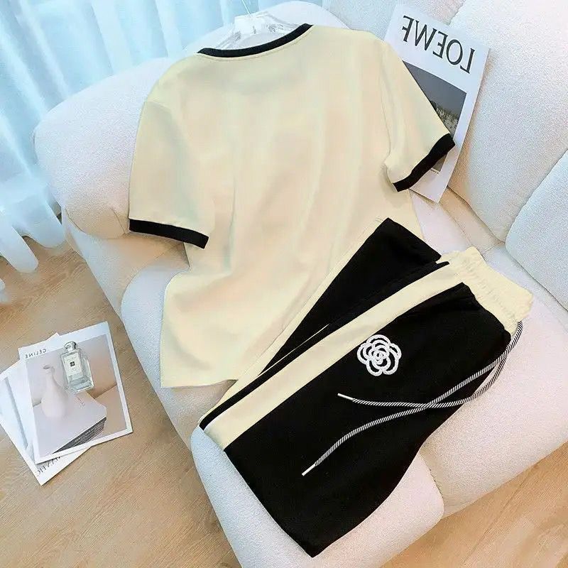 FLOWER PRINTED - Track Suit OFF WHITE