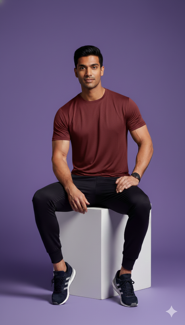 11.11 SALE : Premium Quality Drifit Tshirt - Maroon