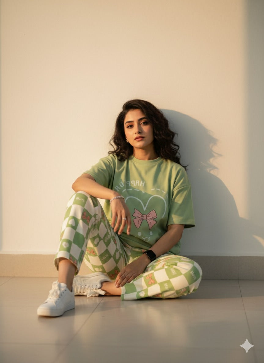 11.11 Sale HAPPY DAY PRINTED - PJ SUIT FOR WOMEN