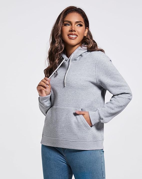 Plain Hoddie For Women - GREY