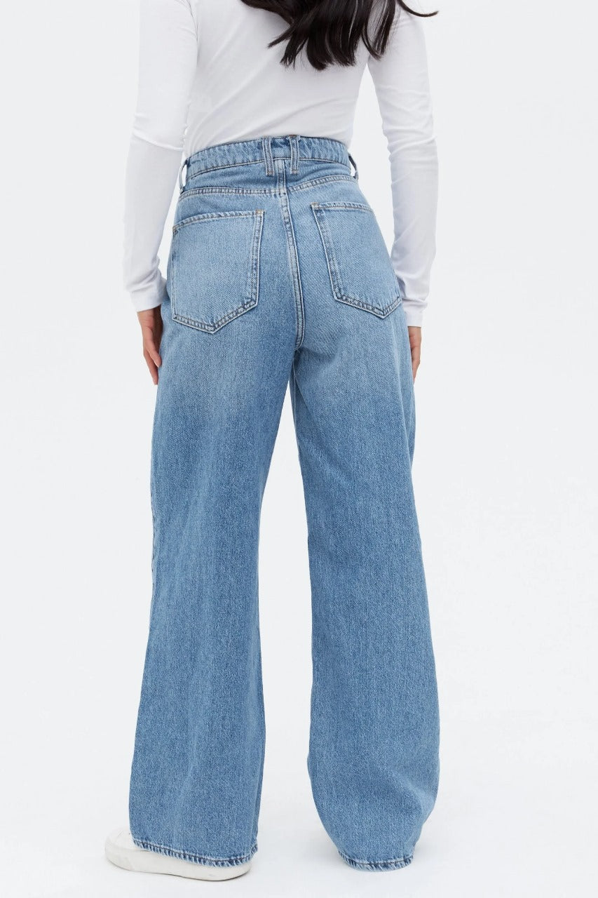 LIGHTBLUE Wide-Leg Jeans For Women
