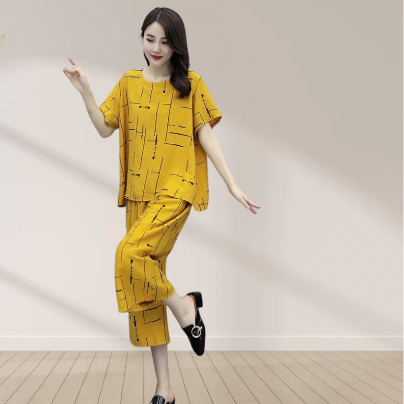 Yellow Capri - PJ SUIT FOR WOMEN