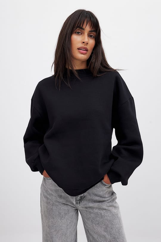 ZIPWEAR - Plain SweatShirt For Women - BLACK