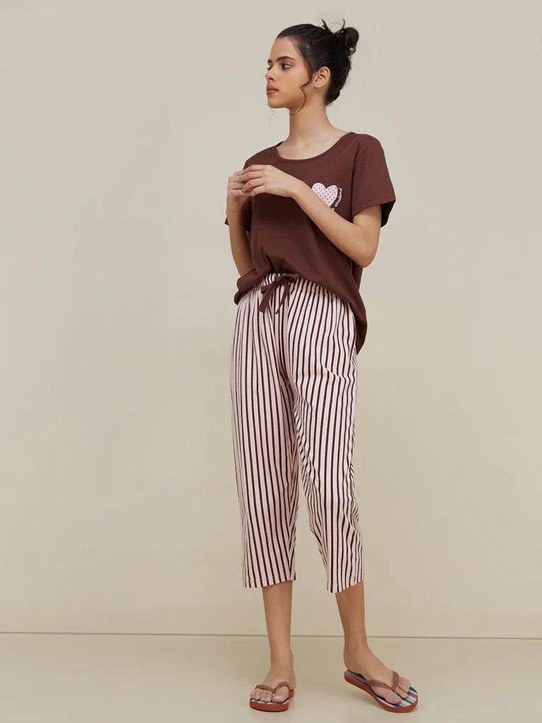 HELLO WEEKEND PRINTED  - PJ SUIT FOR WOMEN