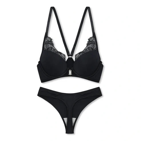 Padded Bra Set - Floral