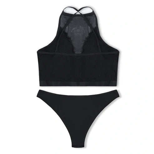 Non Padded Bra Set - Shadow Net