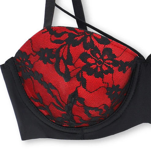 Padded Bra Set - Red Temptation