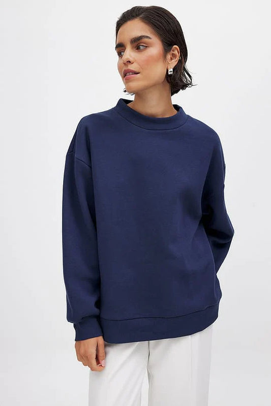 ZIPWEAR - Plain SweatShirt For Women - NAVY BLUE