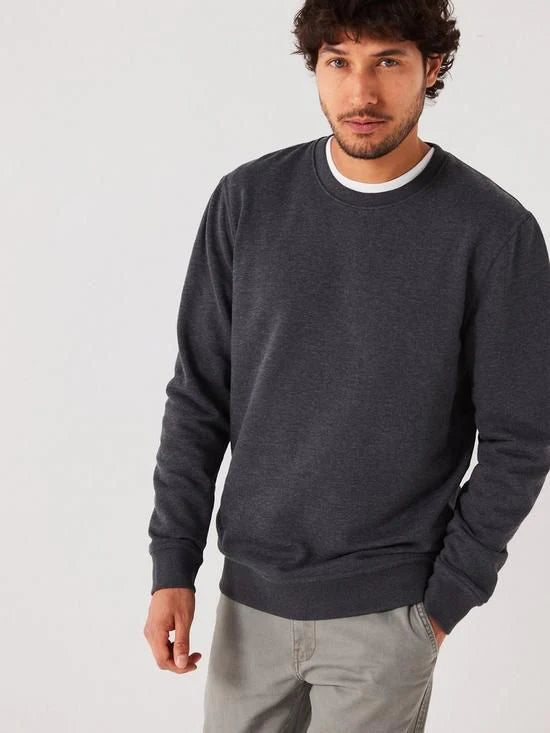 ZIPWEAR - Plain SweatShirt - CHARCOAL