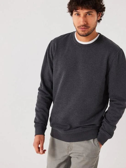 ZIPWEAR - Plain SweatShirt - CHARCOAL