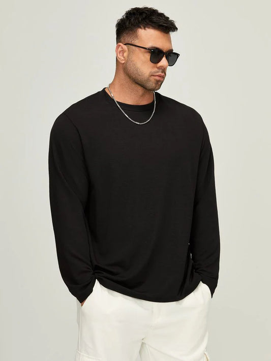 ZIPWEAR - Plain SweatShirt - BLACK