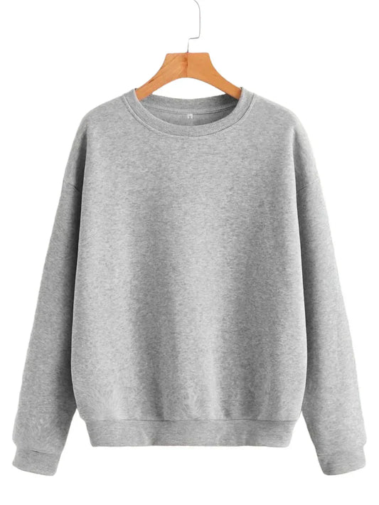 ZIPWEAR - Plain SweatShirt For Women - GREY