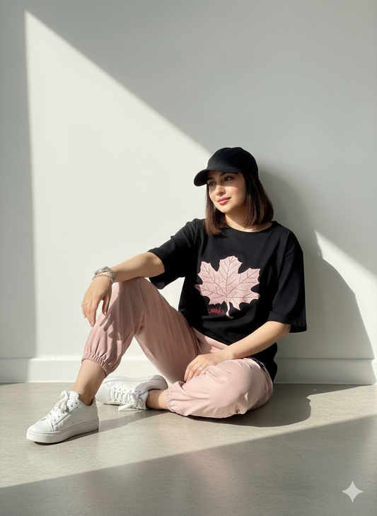 LEAF PRINTED - TRACK SUIT FOR WOMEN