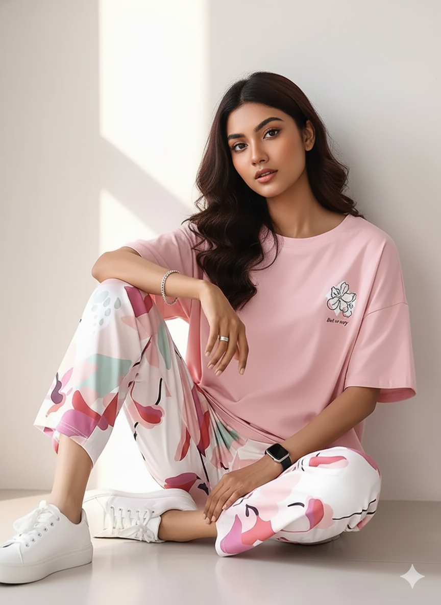 Pink But Printed - PJ SUIT FOR WOMEN