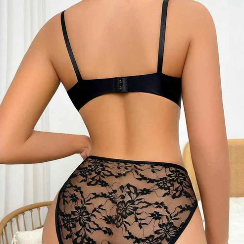 Padded Bra Set - Red Temptation
