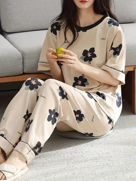 Flower Printed - PJ SUIT FOR WOMEN