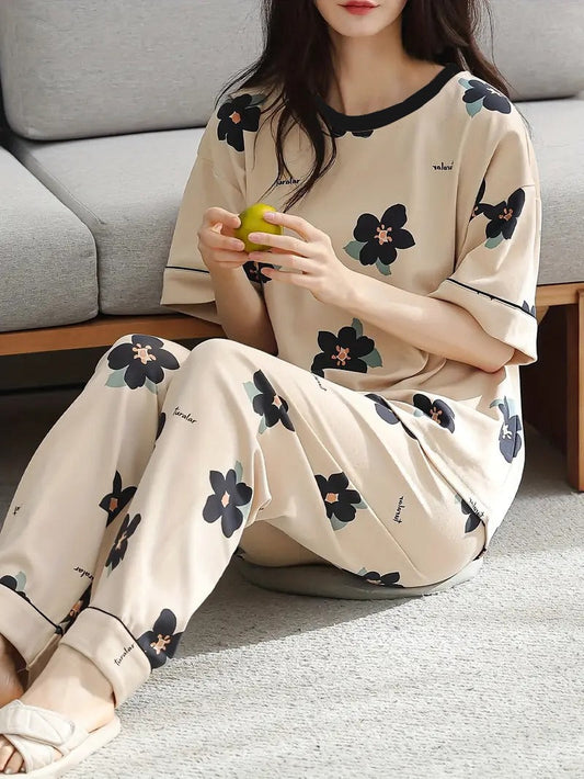 11.11 Sale Flower Printed - PJ SUIT FOR WOMEN
