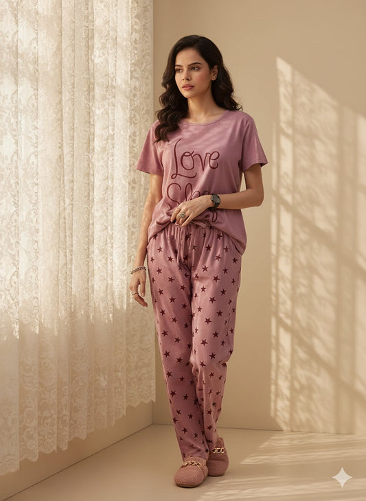 LOVE SLEEP PINK - PJ SUIT FOR WOMEN