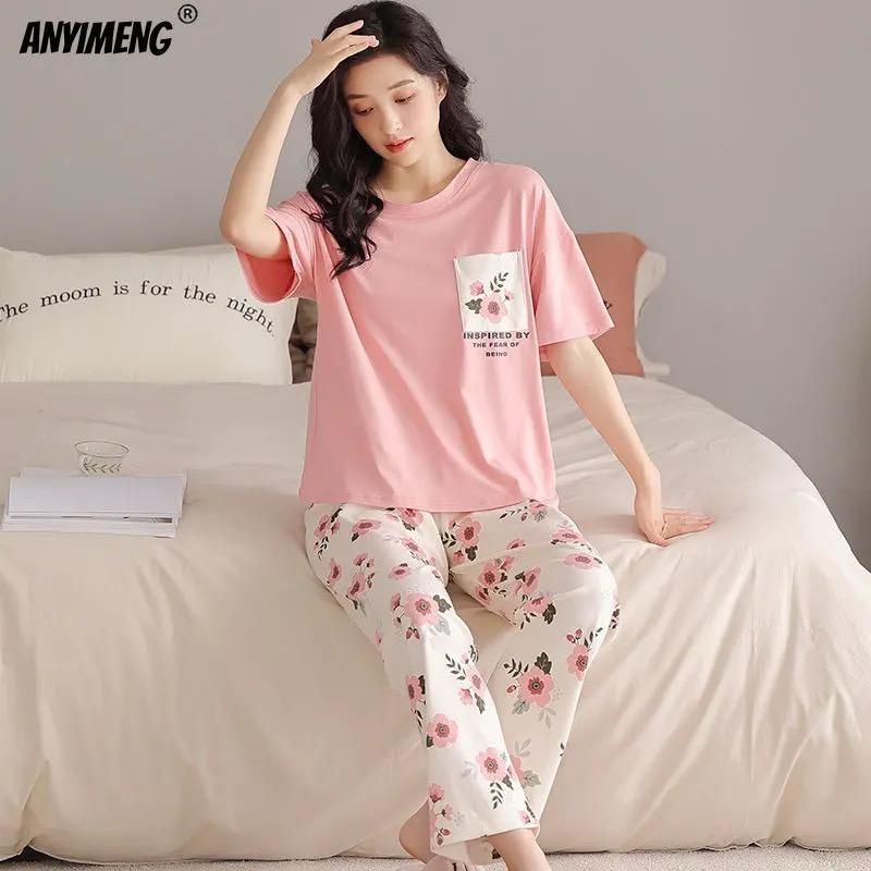 PINK POCKET PRINT - PJ SUIT FOR WOMEN