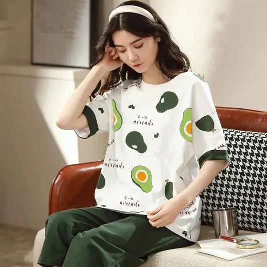 AVACADO PRINTED - PJ SUIT FOR WOMEN