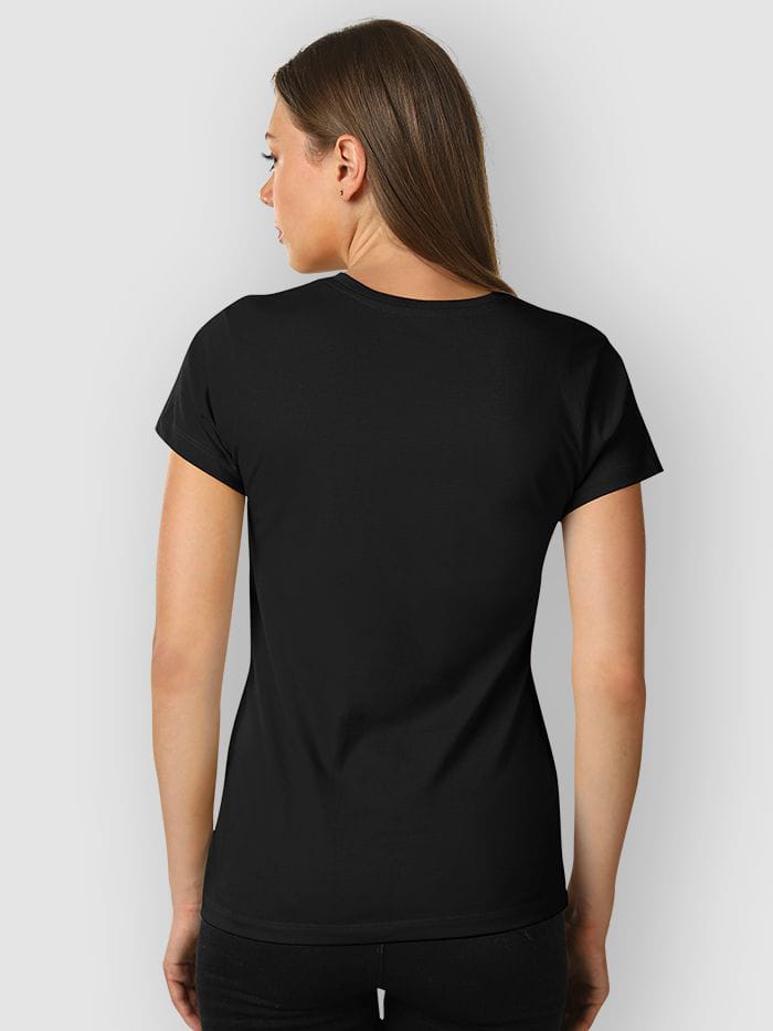Plain Tees For Women - BLACK