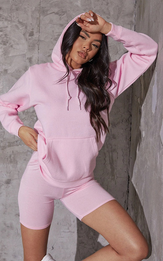 Plain Hoddie For Women - PINK