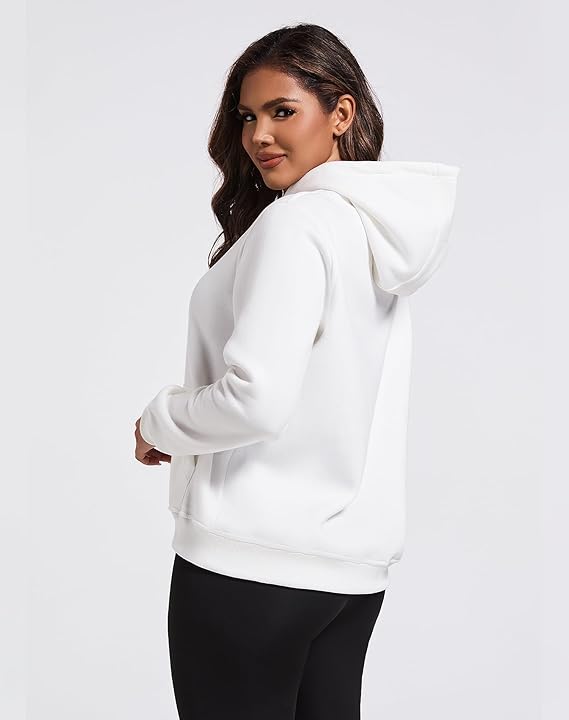 Plain Hoddie For Women - WHITE