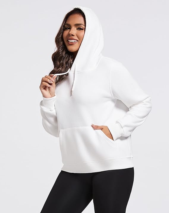 Plain Hoddie For Women - WHITE