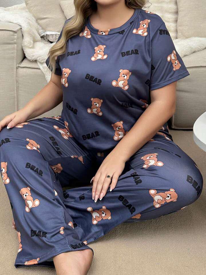 Teddy Bear Printed - PJ SUIT FOR WOMEN