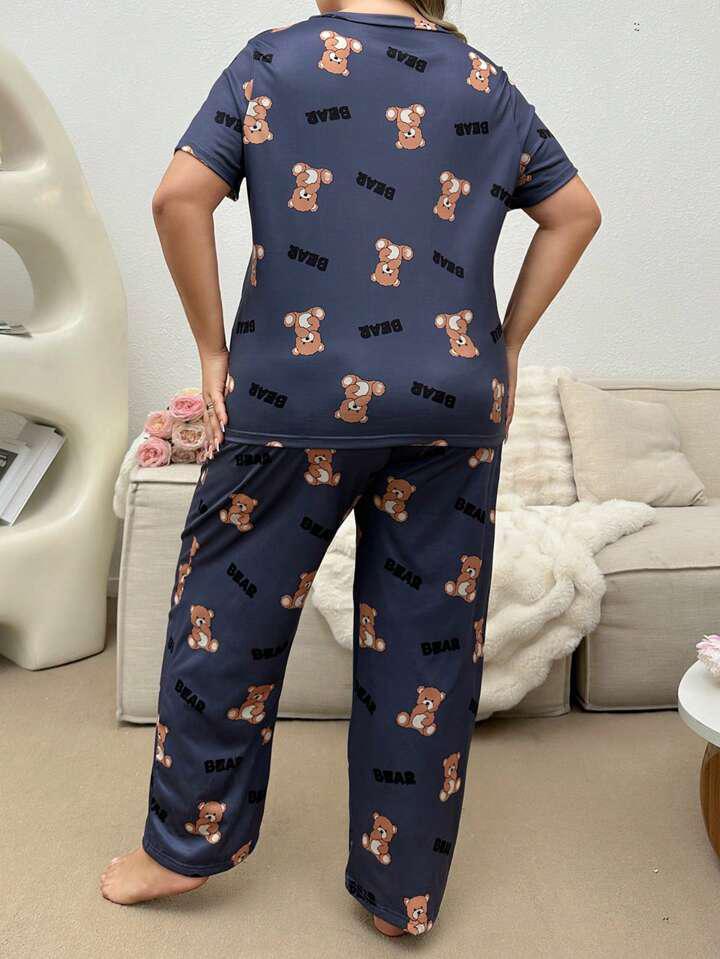 Teddy Bear Printed - PJ SUIT FOR WOMEN