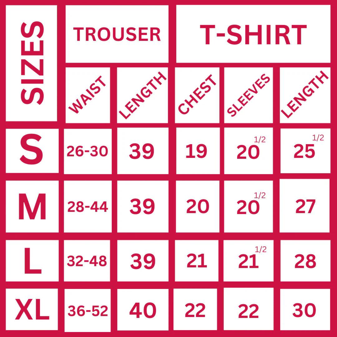 Red Hello Tuesday Print Full Sleeves - PJ SUIT FOR WOMEN