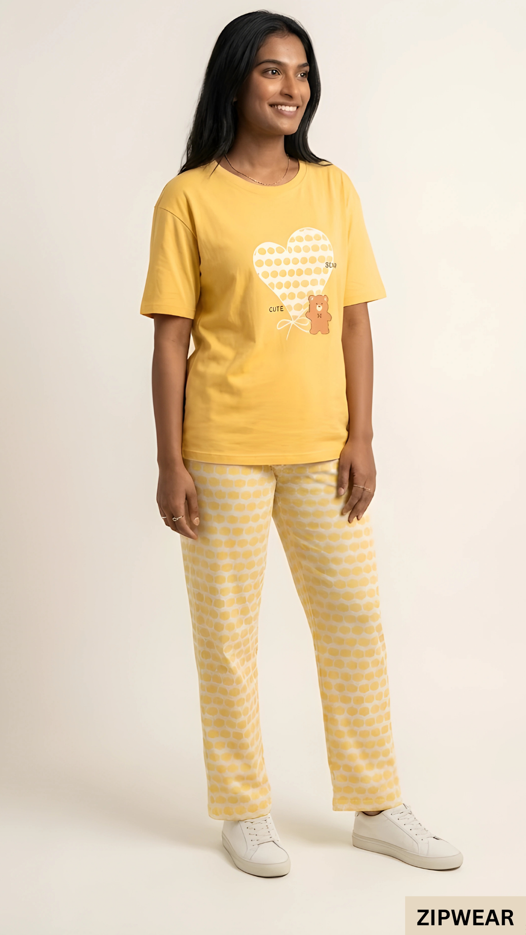CUTE BEAR PRINTED - PJ SUIT FOR WOMEN