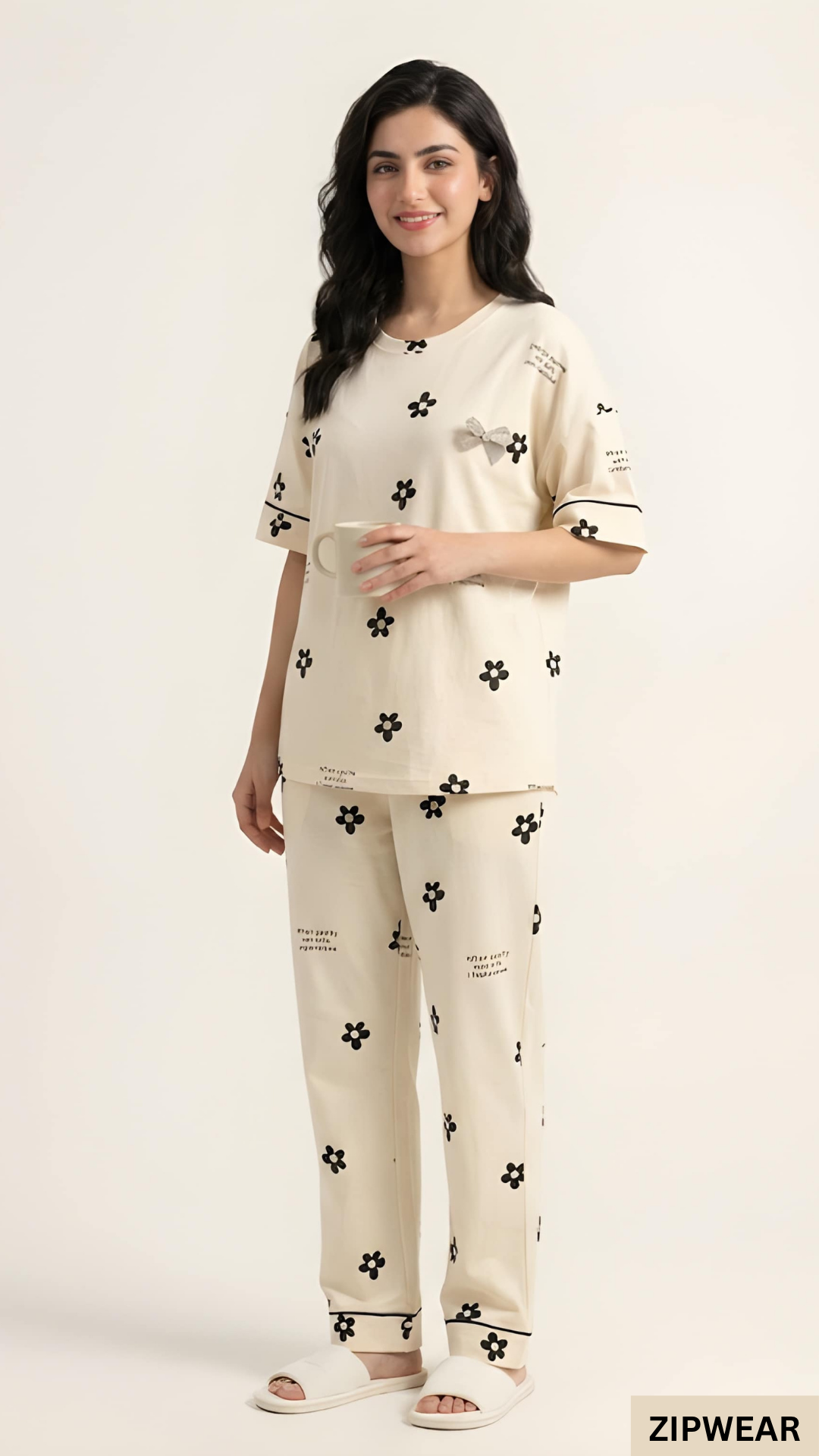 KK Flower PJ Suit - Side View