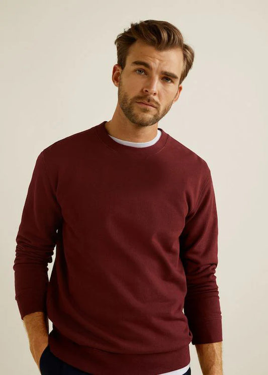 ZIPWEAR - Plain SweatShirt - MAROON