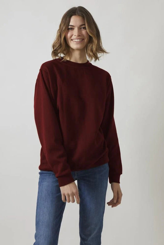 ZIPWEAR - Plain SweatShirt For Women - MAROON