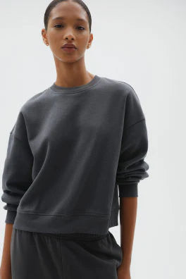 ZIPWEAR - Plain SweatShirt For Women - CHARCOAL