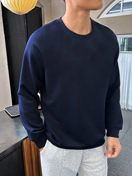 ZIPWEAR - Plain SweatShirt - NAVY BLUE